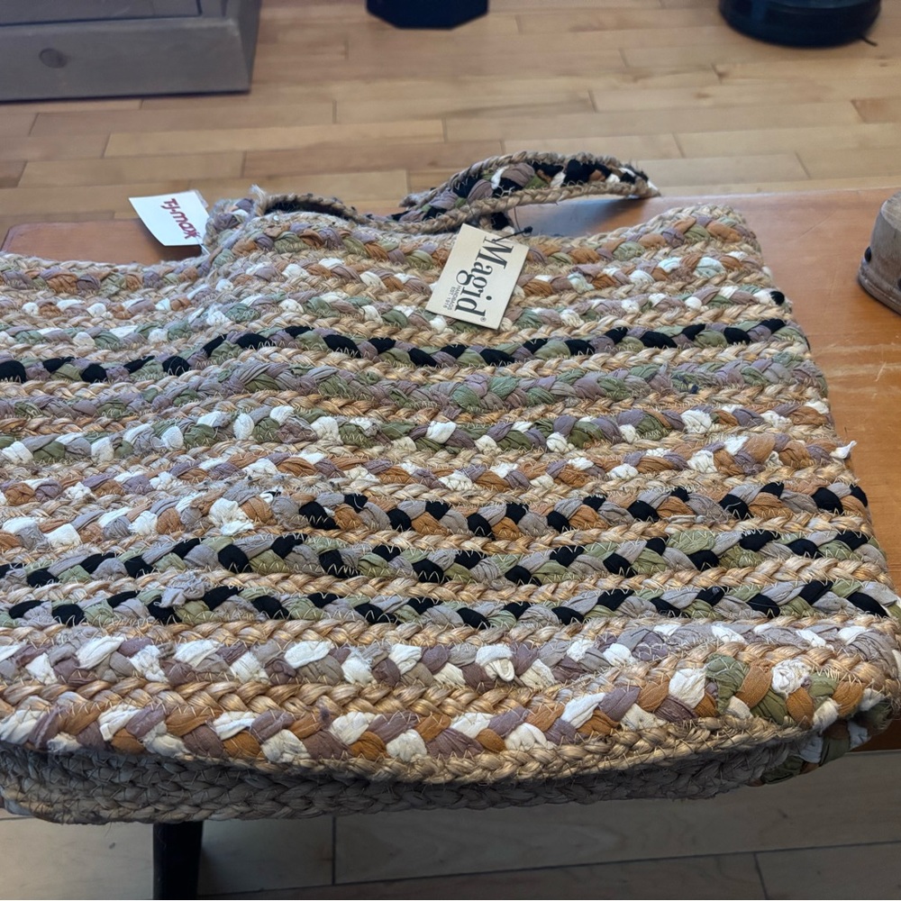 Woven Multicolor Tote Bag NWT